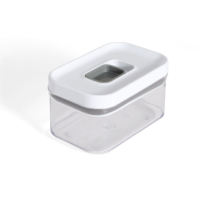 Juego de 3 recipientes rectangulares transparentes para almacenamiento