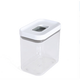 Juego de 3 recipientes rectangulares transparentes para almacenamiento