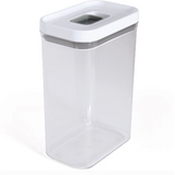 Juego de 3 recipientes rectangulares transparentes para almacenamiento