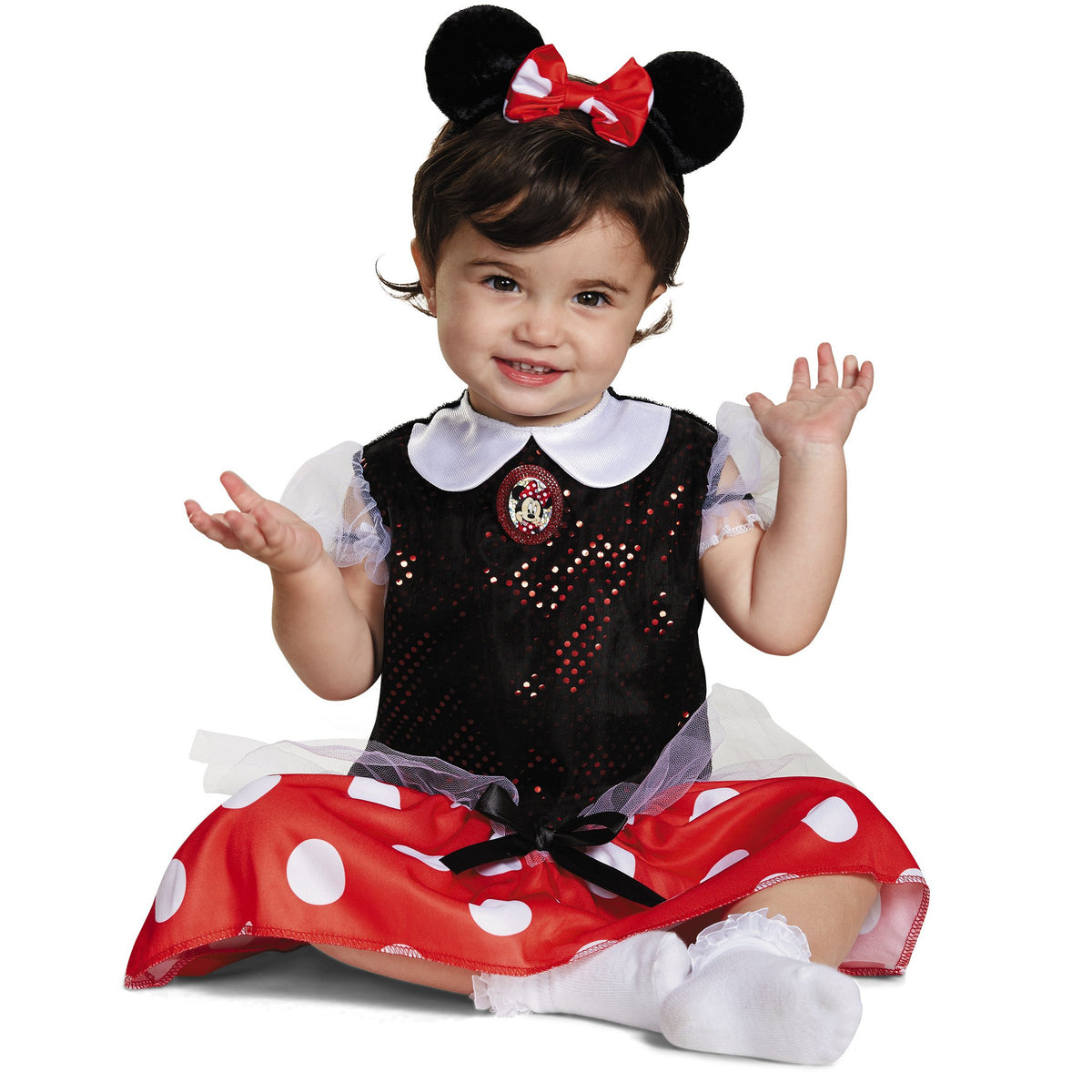 RED MINNIE CLASSIC BABY COSTUME (12-18 MONTHS)