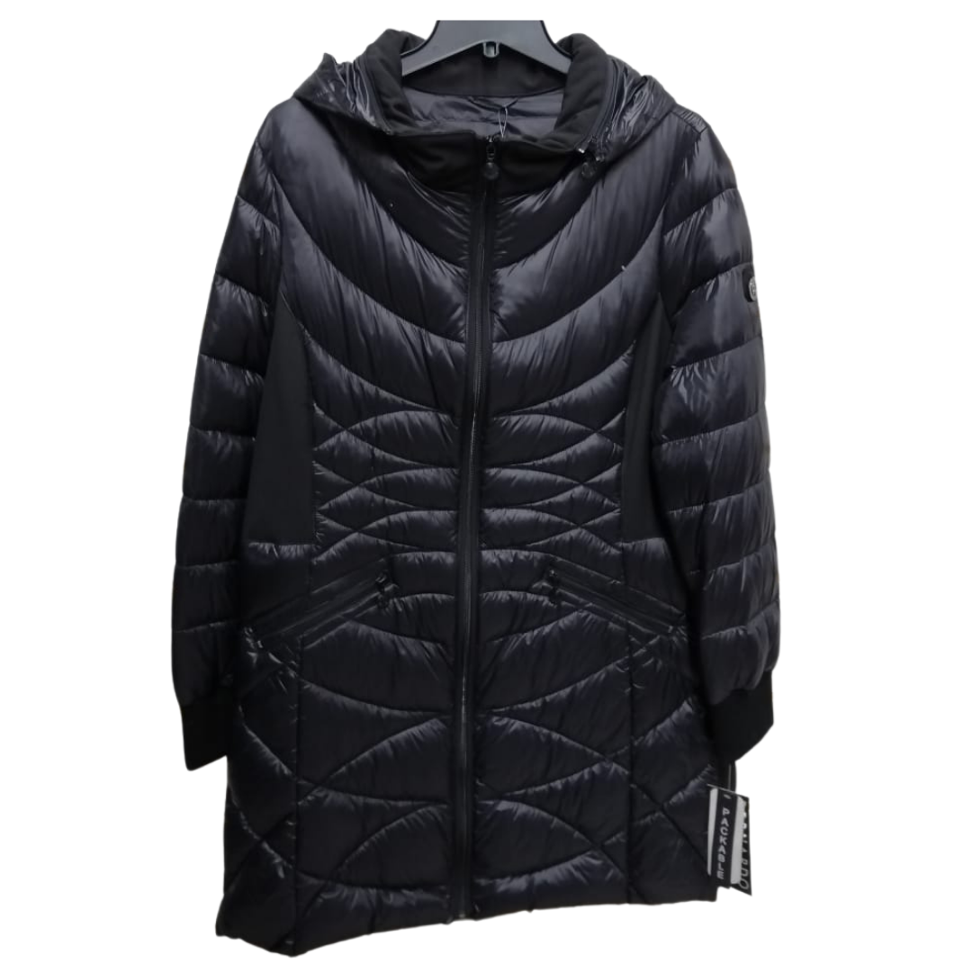 Chaqueta de invierno negra para mujer