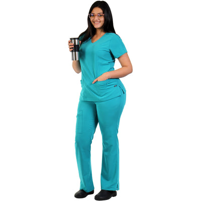 Uniforme de jinete turquesa
