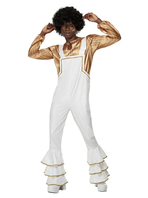 Disfraz de Abba de los 70 blanco