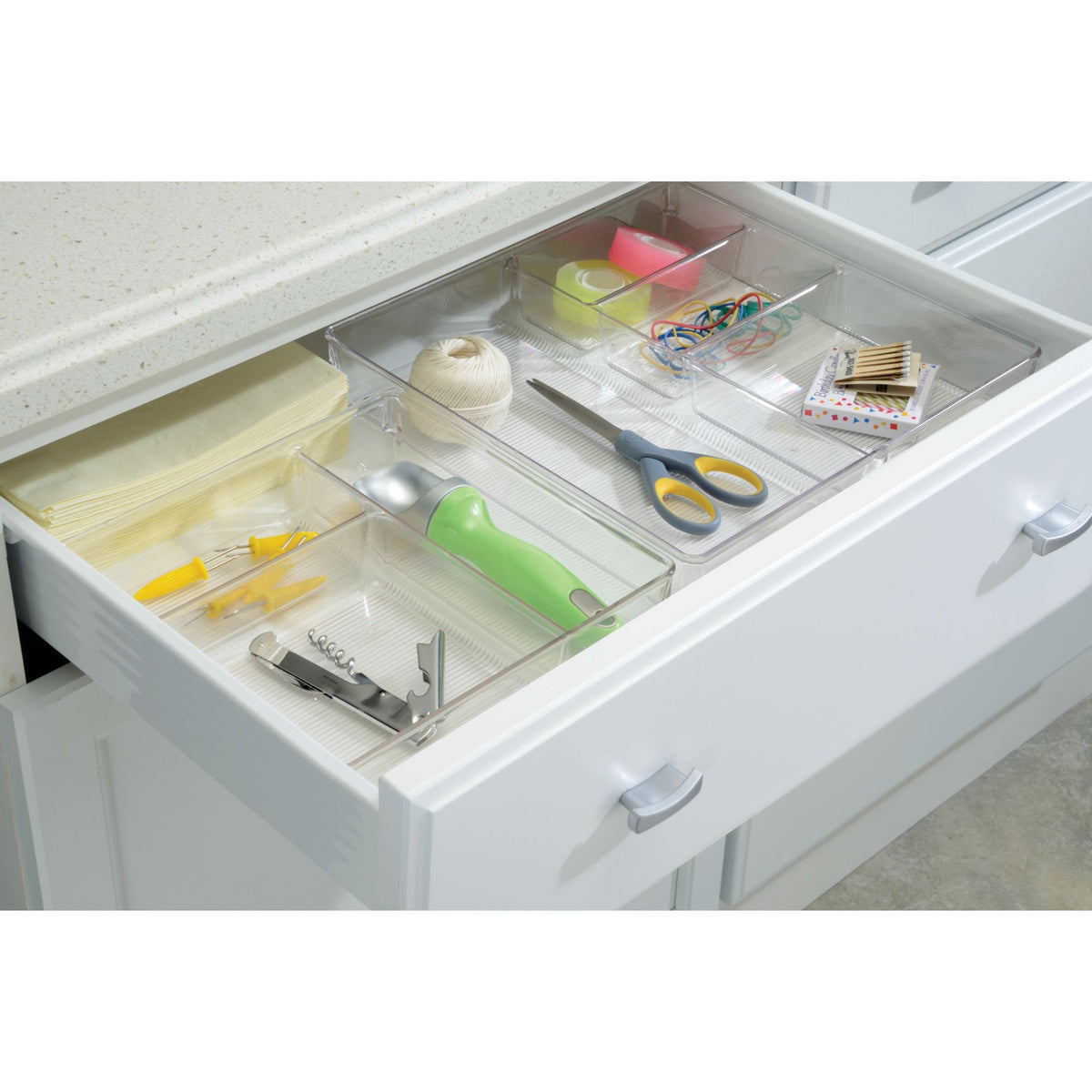 Drawer organizer with dividers 14.6" x 14.4" x 3.15"