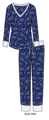 Conjunto de pijama Fireside azul