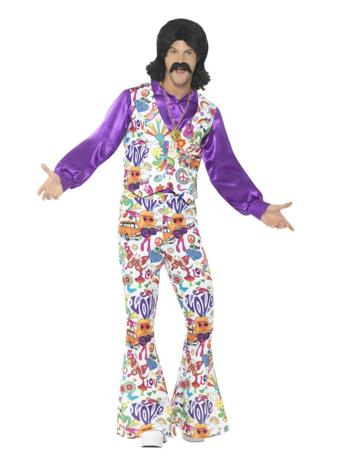 Disfraz hippie sesentero marchoso