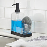 Forma 2 Soap & Sponge Caddy Matte Black/ Clear