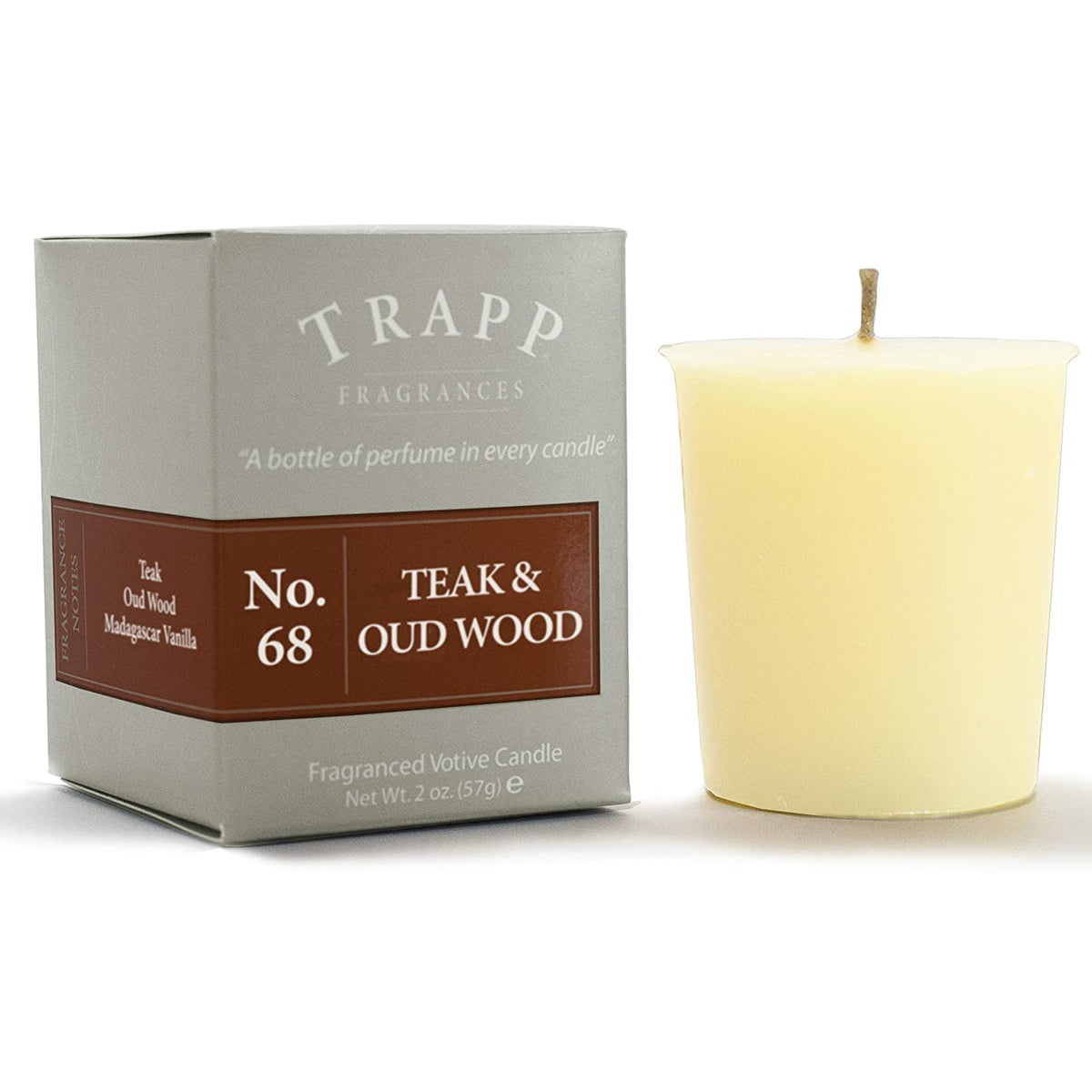 Vela Votiva N° 68 Teca y Madera de Oud 2 oz