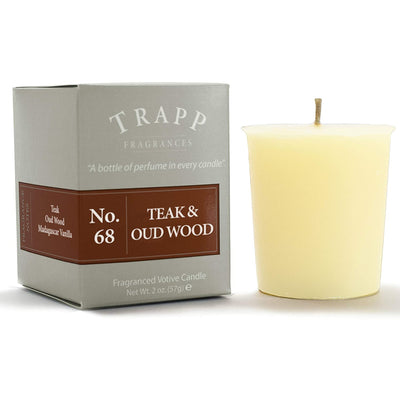 Vela Votiva N° 68 Teca y Madera de Oud 2 oz