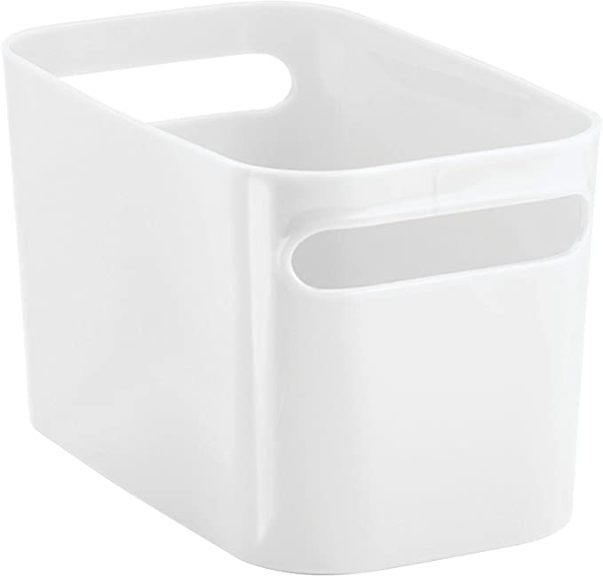 UNA Papelera 10x6x6 blanca