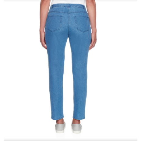 Vaqueros de mezclilla azul con diseño Ruby Rd X