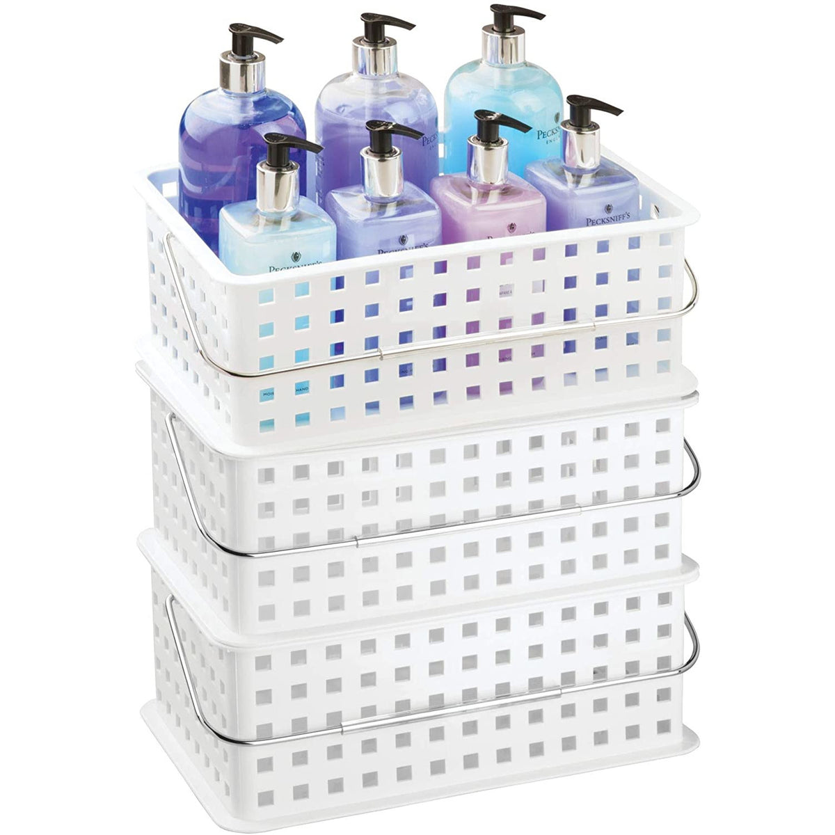 Cesta mediana de spa blanca