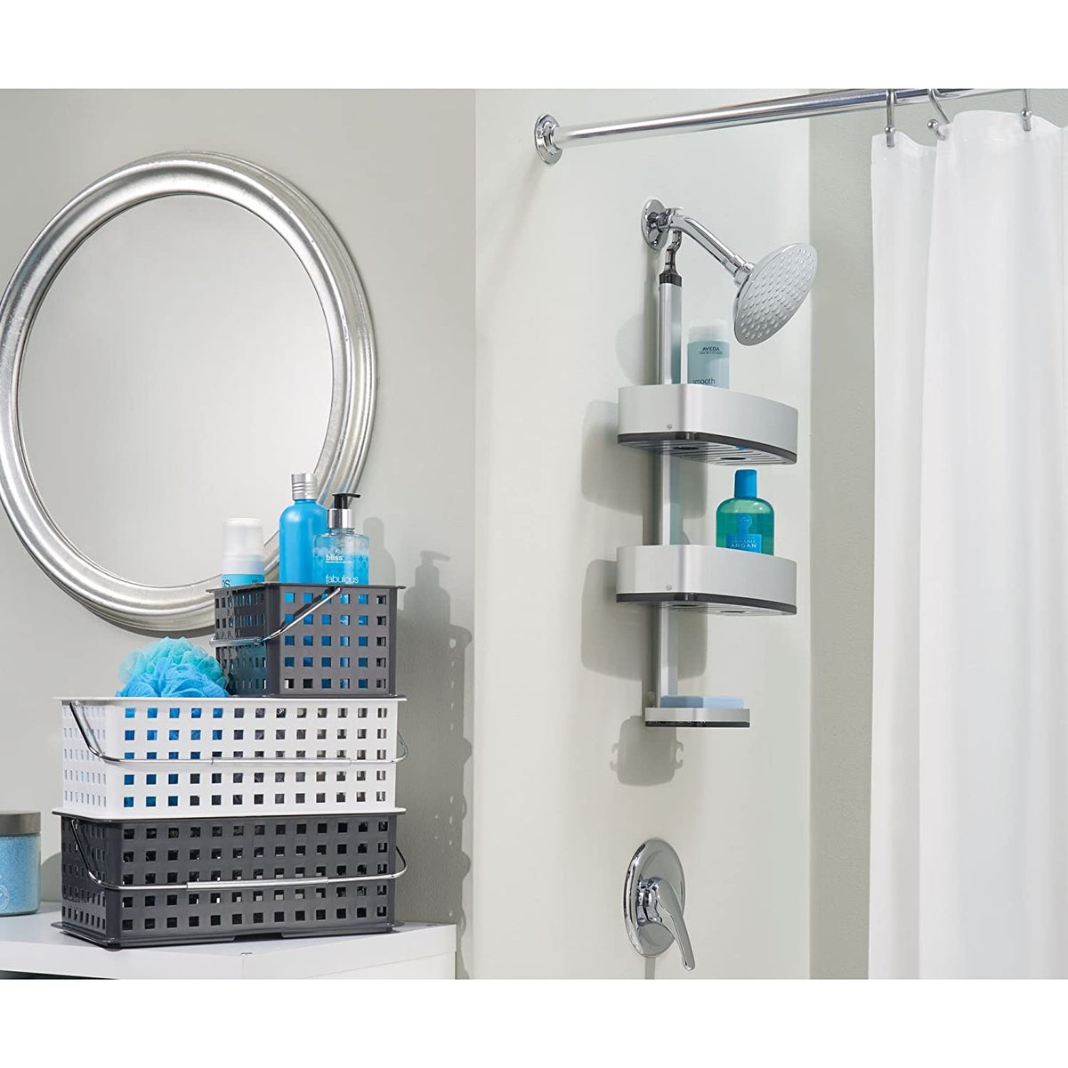 Cesta mediana de spa blanca