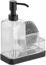 Forma 2 Soap & Sponge Caddy Matte Black/ Clear