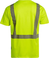 Camiseta de seguridad de manga corta Clase 2 amarilla