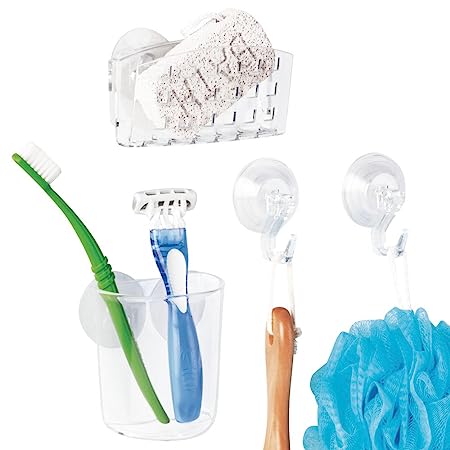 Cuna de esponja con ventosa, transparente