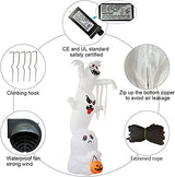 Inflable de Halloween de 3 metros con fantasmas superpuestos