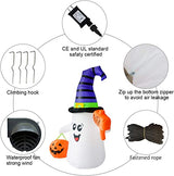 Fantasma Inflable de Halloween de 1,5 m con calabaza