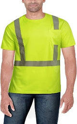 Camiseta de seguridad de manga corta Clase 2 amarilla