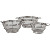 COLADOR JUEGO DE 3 PIEZAS ACERO INOXIDABLE