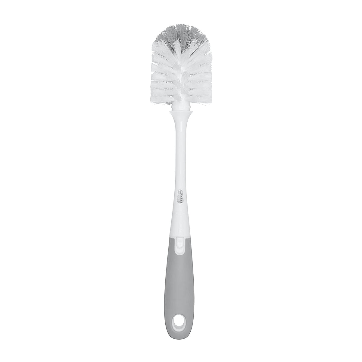 Cepillo limpia biberones OXO Tot con limpiador de tetinas y soporte gris