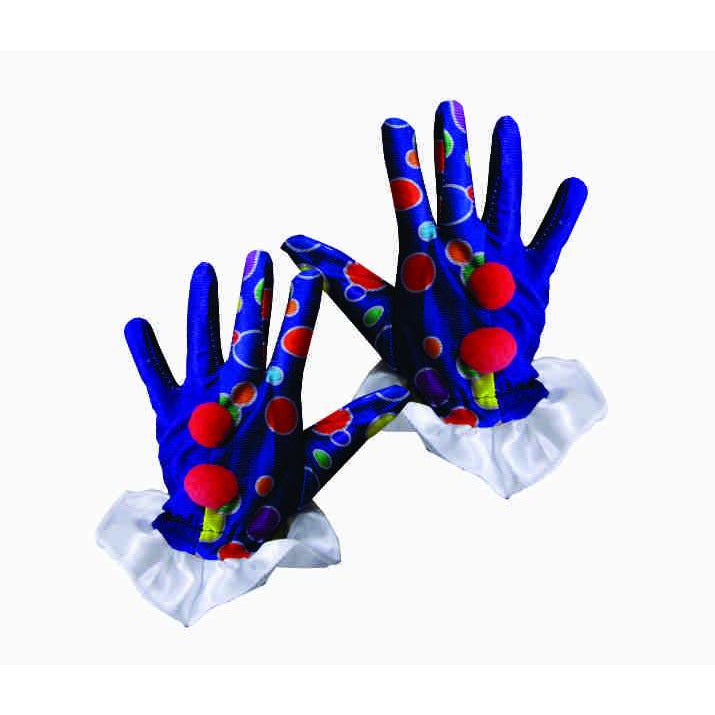 Guantes de payaso azules