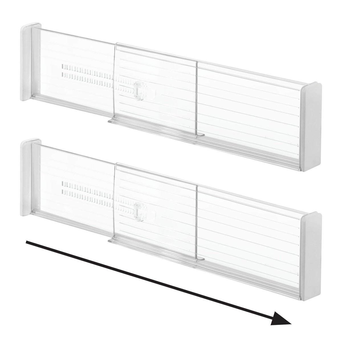 Separadores ajustables para cajones de 10 cm de altura - Juego de 2