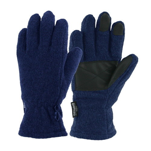 GUANTE DE MICROFORRO POLAR - AZUL MARINO
