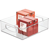 Recipiente con asas transparentes de 20x25x7.5 cm