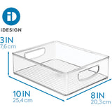 Recipiente con asas transparentes de 20x25x7.5 cm