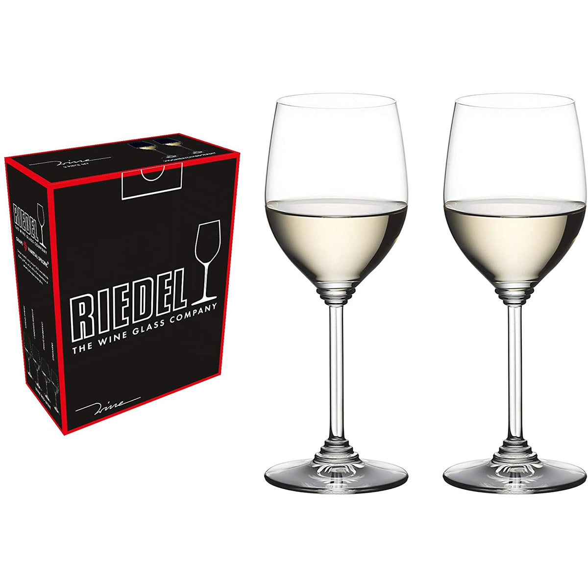Riedel Wine Series Chardonnay Juego de 2 copas transparentes