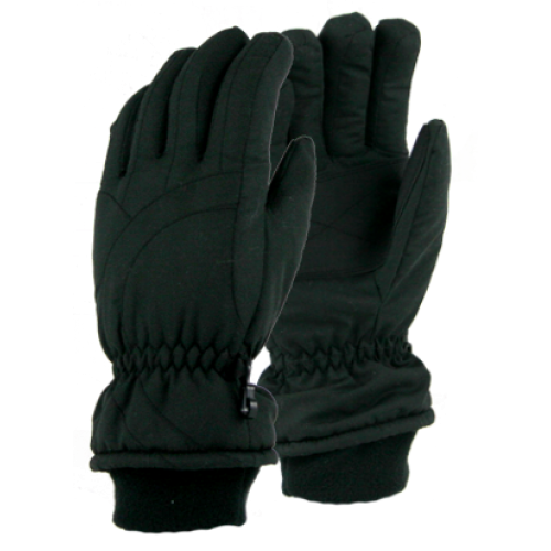 Guantes de esquí de microfibra negros