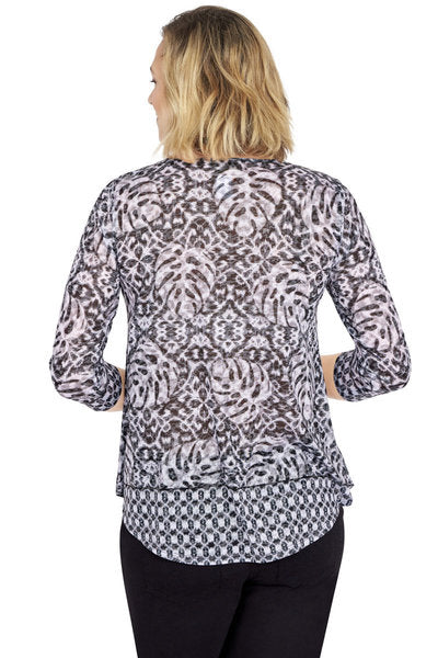 Blusa negro multicolor - Ruby Rd