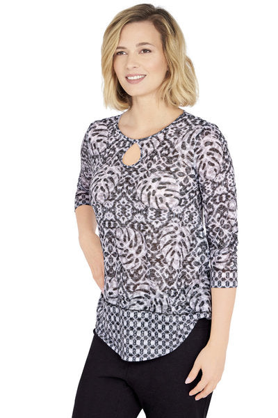 Blusa negro multicolor - Ruby Rd
