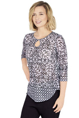 Blusa negro multicolor - Ruby Rd