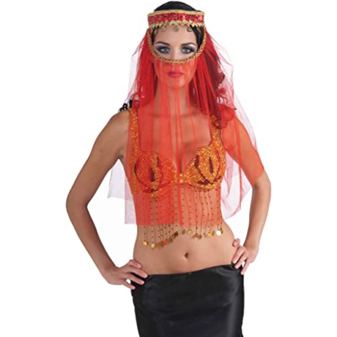 Diadema de Harem Roja para Fiestas
