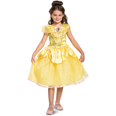 DISFRAZ CLÁSICO DE PRINCESA BELLA PARA NIÑA
