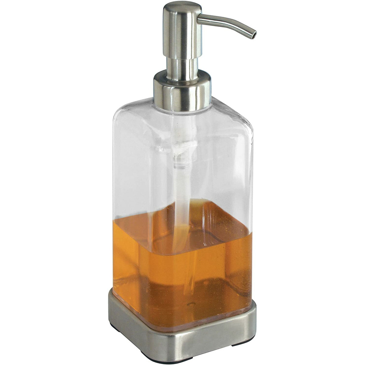 Dosificador de jabón de acero inoxidable cepillado
