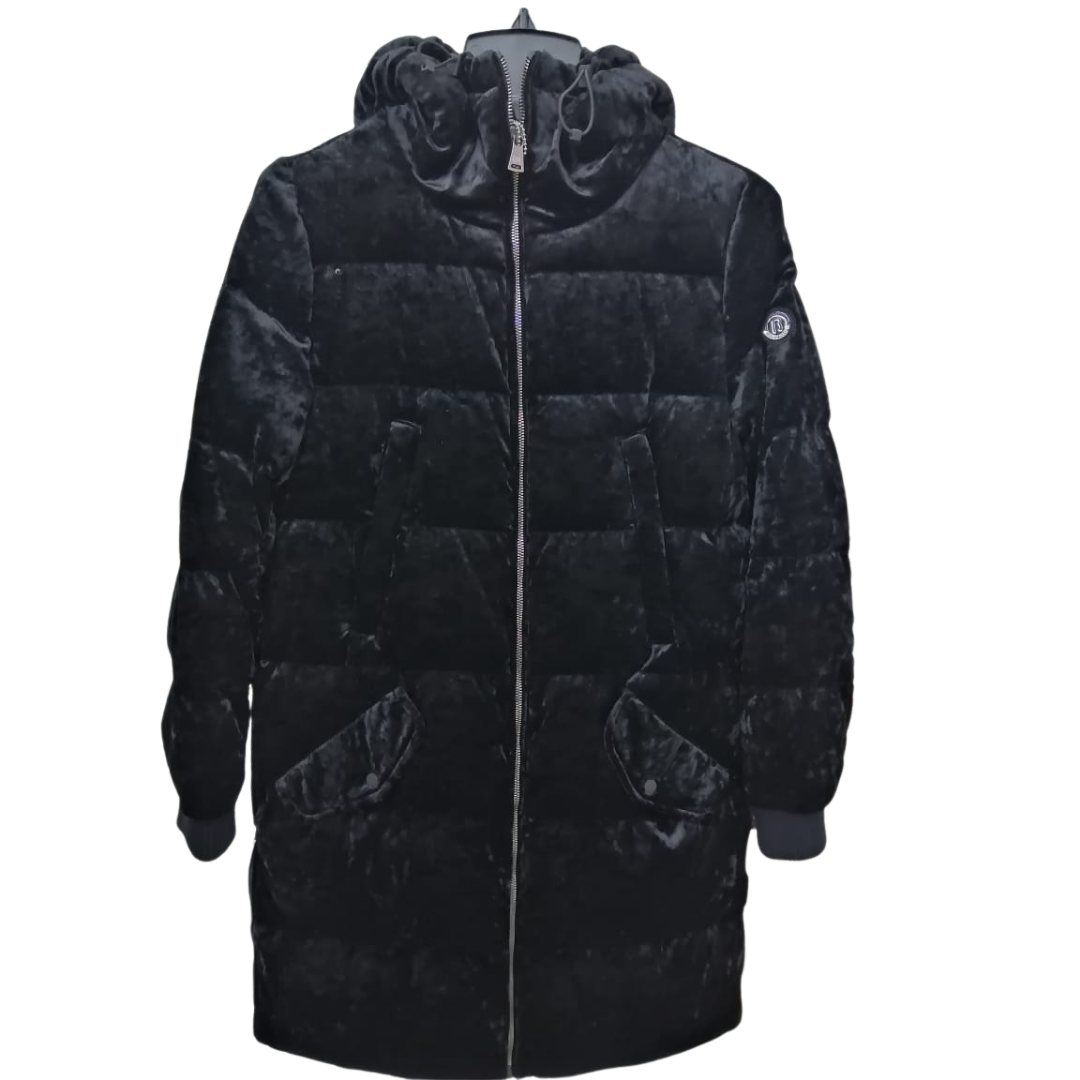 Chaqueta de invierno negra para mujer