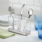 Forma 2 Flatware Organizer Brushed SS/Clear