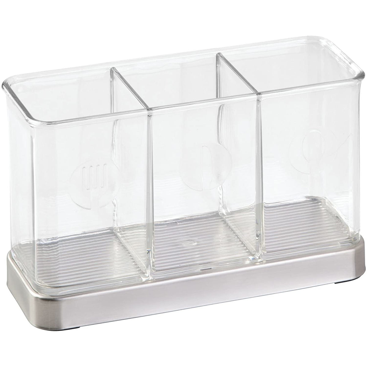 Forma 2 Flatware Organizer Brushed SS/Clear