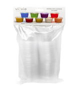 Vasos de degustación de 2 oz con tapa - Paquete de 50