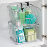 Cesto grande de baño apilable de 12.5" x 10.75" x 8.75"