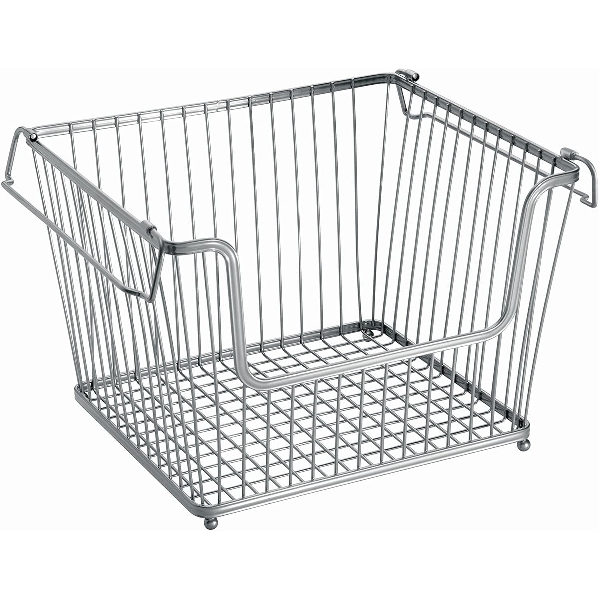 Cesto grande de baño apilable de 12.5" x 10.75" x 8.75"