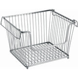 Cesto grande de baño apilable de 12.5" x 10.75" x 8.75"