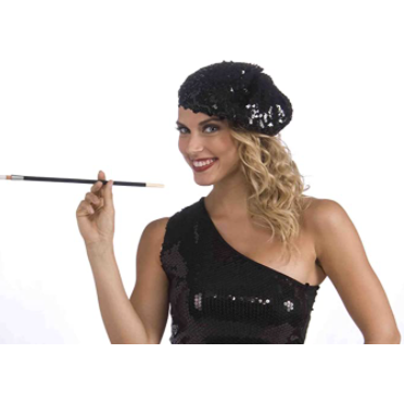 Boina Flapper de Lentejuelas