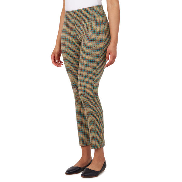 Pantalón Ponte de pata de gallo verde azulado - Ruby Rd.