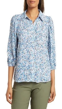 Blusa estampada azul - Nanette Lepore
