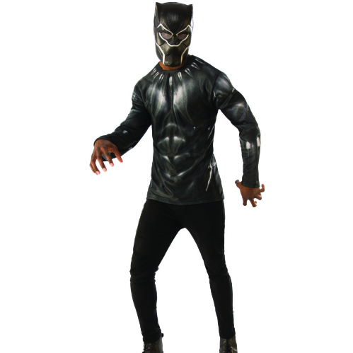 CAMISETA Y MÁSCARA DE BLACK PANTHER