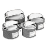 Deluxe Microfiber Plate Case Storage Set